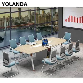 Yolanda Modern Wooden Table Meeting Desk Conference Table Office Furniture Meeting Conference Tables with Chairs - Foshan Yolanda Furniture Co., Ltd. - China
