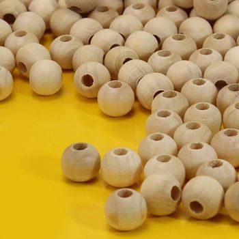65106~65114 Wood Beads Craft Not Complete Round Natural Wood Beads Jewelry Various Beads with Hole - Ningbo Ariste International Co., Ltd. - China