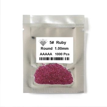 Wholesale 5A Ruby Corundum 1000PCS/Bag 1mm to 3mm Synthetic Ruby 5# Corundum Loose Gemstone for Jewelry - Wuzhou Changzhou Fengzuan Jewelry Shop - China