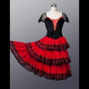Professional High Quality Girls Ballet Performance Wear Long Red Romantic Tutu - INNER MONGOLIA BENIS COMMERCIAL AND TRADE CO., LTD. - China
