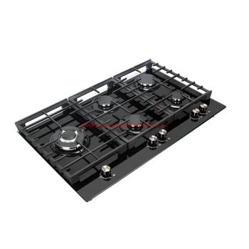 Lead The Industry Gas Cooktops Parts Glass Built-in 5 Burners Gas Hob Flame-out Protection Gas Stove - ZHONG SHAN MEILONG ELECTRONIC CO.,LTD - China