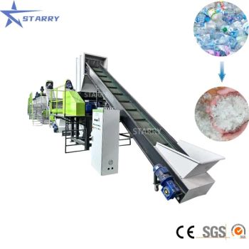 Pet Bottle Crusher Washing Drying Machine Plastic Recycling