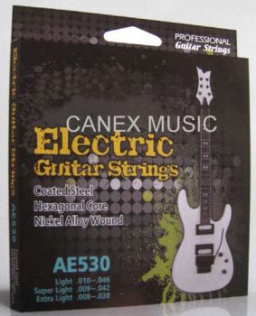 Electric Guitar String / Guitar String / Accessories (AE530) Origin China Model NO. AE530 Trademark CANEX Specification - Canex Musical Instrument Co., Ltd. - China