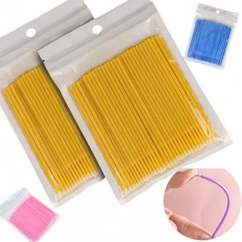 MT Lashes Micro Cotton Swab CottonPlastic 100PCS MOQ200 15D MOQ 200 Bags OEM Available Type Cotton Swab Package 100PCS/Bag - Qingdao Miracle Time International Trading Co., Ltd - China