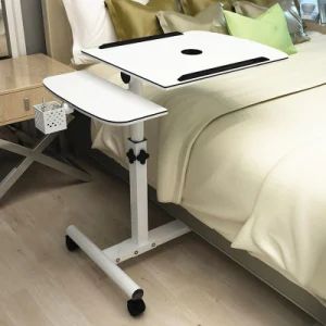 Lifting Medical Nursing Table Bedside Food Overbed Dining Table Movable Patient Tables Hospital Table - Guangdong Hongye Furniture Group Co., Ltd - China