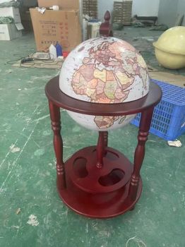 Globe Bar Liquor Cabinet 55cm Retro Wine Stand, Globe Bar Cart for Dining Room Living Room Home - PDA (Shenzhen) Technology Co., Ltd. - China