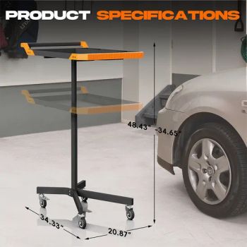 New Upgrade Utility Cart with Swivel Wheels Storage Trays for Kitchen Salon - Ningbo Jingyan Tools Co., Ltd. - China