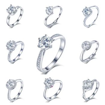 Handmade Custom Wedding Ring Classic Design Jewelry 18K Gold Lab Diamond Jewelry - HENAN GRACE JEWELRY CO., LTD. - China
