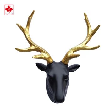 Factory Customize Resin Deer Head Sculpture Wall Decoration Crafts - Quanzhou Wutongcrafts Co., Ltd. - China