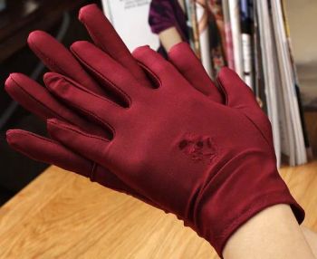Fashion Lady Satin Bridal/Wedding Gloves Color Red Style Plain Gender Women's Feature Anti-UV Size S, M, L, XL Age Group - Guangzhou Hongtai Industrial Co., Ltd. - China