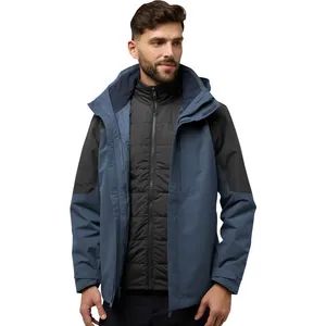Custom Snow Skiing Wear New Waterproof Snowboard Snow Jacket Outdoor Trekking Clothing Winter 3 in 1 Ski Jacket for Men - Fuzhou Rongyuanda Garment Co., Ltd. - China