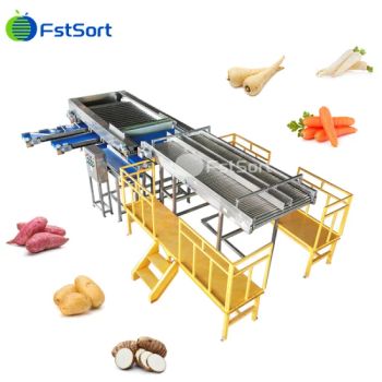 Automatic Fruit Vegetable Eggplant Carrot Cucumber Grading Machine for Size Sorting Sorter Grader - Zhengzhou First Industry Co., Ltd. - China