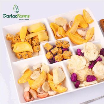 Freeze dried Fruits Snack 100% fruit, nothing added - Mango, Pineapple, Durian, Rambutan, jackfruit, passion fruit, dragon fruit, banana - Darlac Farms - Vietnam