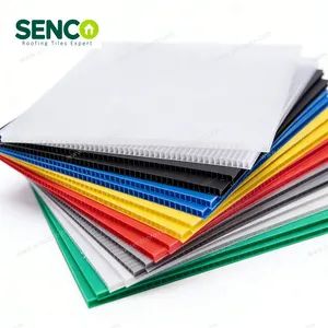 Outdoor Polycarbonate Panels Greenhouse Hollow Roofing Plastic Sheet Polycarbonate Sun Sheet UV Resistant PC Hollow Tile Supplies for All Outdoor Application - Senco Building Materials and Technology Co., Ltd. - China