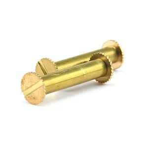 Half Price M3 M4 Rivet Male Female Brass Slot Knurled Flat Head Clothes Chicago Screw - Hand Industrial Co., Limited - China