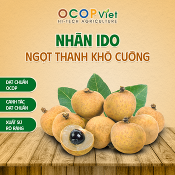 Nhãn IDO - IDO Longan Brand Name OCOP Viet Place of Origin Vietnam Packaging Details - OCOP VIET COMPANY LIMITED - Vietnam