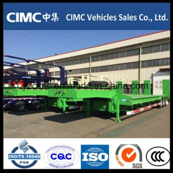 3axles Excavator Transport Gooseneck Lowboy/Low Bed/Lowbed Semi Truck Trailer - CIMC VEHICLES SALES CO., LTD. - China