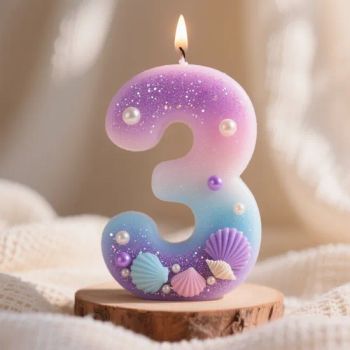 Huaming Cake Candles All Customized Huaming Number Candles Gift Soy Candle Pastel Blue Gradient Birthday Candles with Good Service - Hebei Huaming Laye Limited Company - China