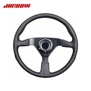 Universal Race 350mm Fur Leather Steering Wheel - Anhui Jagrow Auto Parts Co., Ltd. - China