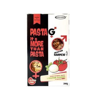 Gluten-free rice pasta PASTA G with tomato, basil and cheese aroma, Fusilly 240g - HEALTHY GENERATION LLC UKRAINE - Ukraine