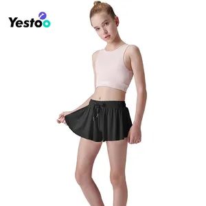 Girls Athletic Skorts, Built-in Shorts Quick Dry, Tennis Running Yoga - Amoy Yestoo Apparel Co., Ltd. - China