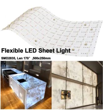 170-Degree Lenses LED Flex Sheet Panel Light Ultra-Thin Flexibility Flexible Panel LED Light Sheet for Stone Countertop Backlight - PERFECT LED LIMITED - China