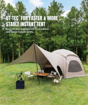 High-Stability Large Outdoor Camping Canopy Tent Fast Setup 5-8 Person Family Tent - Xiamen Benshine Co., Ltd - China