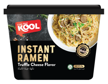 Stir-Fry instant noodle Truffle Cheese flavor Shelf Life 12 months Place of Origin Vietnam Packaging the lid has holes for draining out the water makes it easier to prepare - Asia Food Technology Joint Stock Company - Vietnam