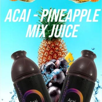 Açai mix Pineapple juice Purity 100% Natural Pure Flavor Açai Mixed With Pineapple - 72 Seventy Two - Suriname