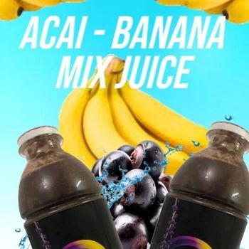 Açai mix banana juice Purity 100% Pure Base Ingredients Açai And Banana - 72 Seventy Two - Suriname