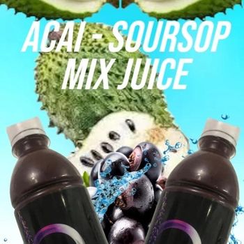 Açai mix Soursop jucie Purity 100% Pure Flavor Açai And Soursop Base Ingredient Natural Açai Mixed With Soursop - 72 Seventy Two - Suriname