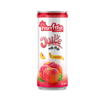 200ml Interfresh Peach Juice with pulp from INTERFRESH FOOD AND BEVERAGE COMPANY LIMITED 200ml Interfresh Peach Juice with pulp - INTERFRESH FOOD AND BEVERAGE COMPANY LIMITED - Vietnam