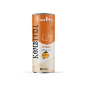 250ml Interfresh Kombucha Orange Shelf Life 24 Month Packaging Aluminum Can Place of Origin Viet Nam Storage Type Keep Dry In - INTERFRESH FOOD AND BEVERAGE COMPANY LIMITED - Vietnam