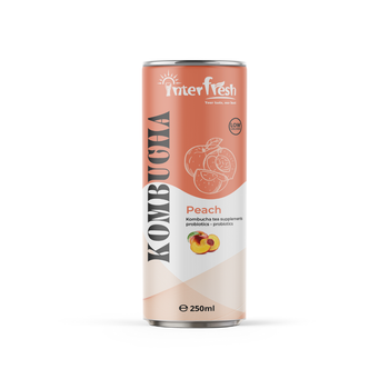 250ml Interfresh Kombucha Peach Shelf Life 24 Month Packaging Aluminum Can Place of Origin Viet Nam Storage Type Keep Dry In - INTERFRESH FOOD AND BEVERAGE COMPANY LIMITED - Vietnam