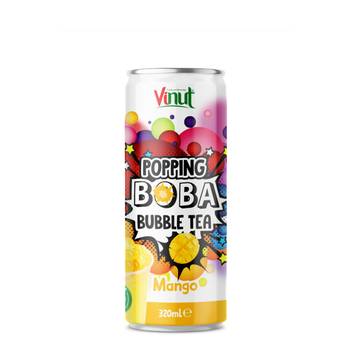 OEM/ODM Service 320ml Vinut Popping Boba bubble tea with Mango Flavor - Nam Viet F&B - Vietnam