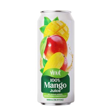 16.57 fl oz Vinut 100% Mango Juice Drink (no sugar added) Shelf Life 24 months Place of Origin Vietnam Specification BRC  ,  FDA  ,  FSSC22000  ,  GMP  ,  HACCP  ,  - Nam Viet F&B - Vietnam