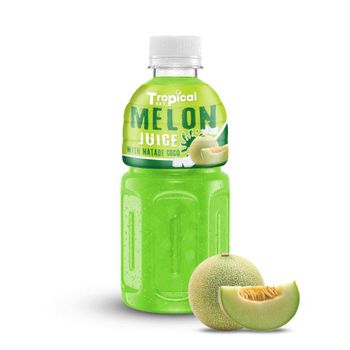 Tropical Melon juice mix Nata de coco drink 320ml Pet bottle x 24 - Tropical Sky Food And Beverage Co., Ltd in Viet Nam - Vietnam