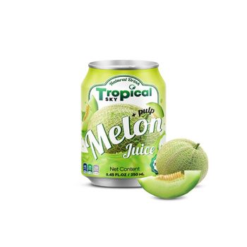 NFC Melon juice with pulp manufacturer OEM private label 330ml x 24 pcs - Tropical Sky Food And Beverage Co., Ltd in Viet Nam - Vietnam