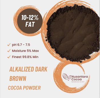 Alkalized Dark Brown Shelf Life 2 Years Max. Moisture (%) 5% Place of Origin - PT NUSANTARA AGROINDO CORP - Indonesia