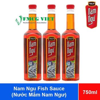 Nam Ngu Fish Sauce 750ml x 18 Bottles Color Golden Texture Liquid Aroma Appealing Fragrance Flavor Profile Rich And - FMCG - Vietnam