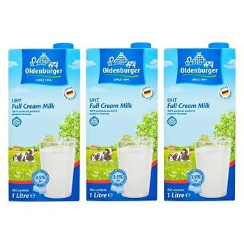 Oldenburger UHT Full Cream Milk 1Litre - BOLIDO NETHERLANDS B.V. - Netherlands