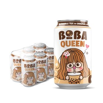 Boba Queen Original Bubble Tea Drink | Can, 330Ml Packaging Can Type Tea Drink Brand Name Nawon/OEM Shelf Life 24 - Nawon Food and Beverage Co, Ltd. - Vietnam