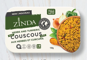 Herb and Turmeric Pearl Couscous and Orzo - Zinda Products - Canada