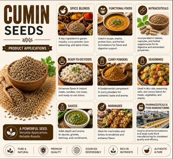 Whole Cumin Seeds (Cuminum Cyminum) Natural Sortex Clean Jeera, Export Grade Indian Spice - Global Merchants - India