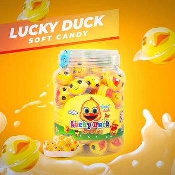 Yellow Duck Gummy Candy with Fruit Flavor Shelf Life 12 Months Texture Chewy And Soft Suitable For Adults To Children Flavor Sour, Sweet, Chewy And - Dai Long Import-Export Production Trading Joint Stock Company - Vietnam