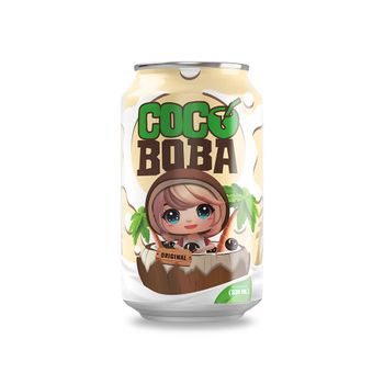 330ml Vinut Coco Boba Original Drink (Coconut milk + Tea + Tapioca Pearl) – Non-GMO, Gluten Free, Lactose-Free - Nam Viet F&B - Vietnam