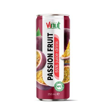 250ml Vinut 55% Passion Fruit Juice Drink (Not from Concentrate) from Nam Viet F&B 250ml Vinut 55% Passion Fruit Juice Drink (Not from Concentrate) - Nam Viet F&B - Vietnam