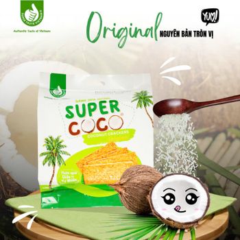 Grilled Coconut Crackers Original 150gr Fat Content 15.3g Protein Content 4.7g Texture Light And Crispy Carbohydrate Content - DHM Vietnam Import Export Investment Co., Ltd. - Vietnam