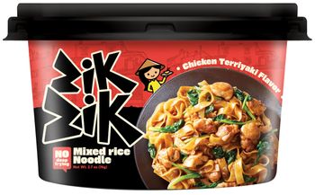 Rice Instant noodle Chicken Teriyaki flavor Shelf Life 12 months Taste authentic Asian taste Packaging the lid has holes for draining out the water makes it easier to prepare - Asia Food Technology Joint Stock Company - Vietnam