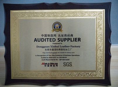 SGS Certificate certificate from Dongguan Xinhui Suitcase And Bag Fittings Co., Ltd.